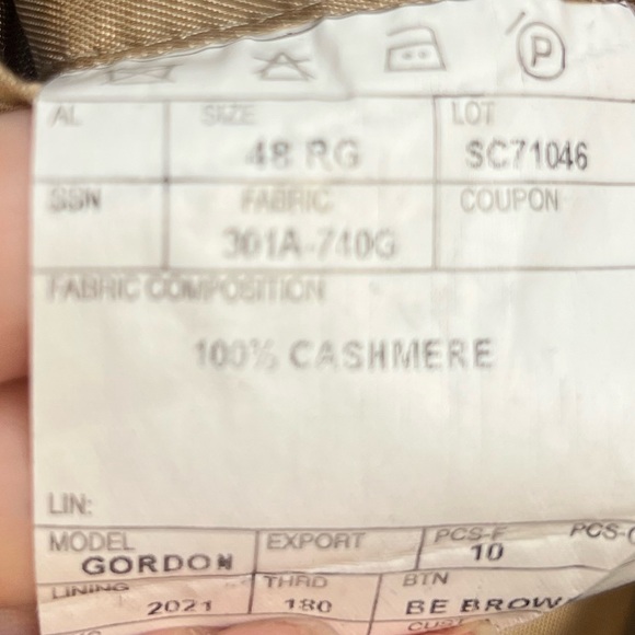 100% Cashmere Sport Coat - Picture 4 of 6